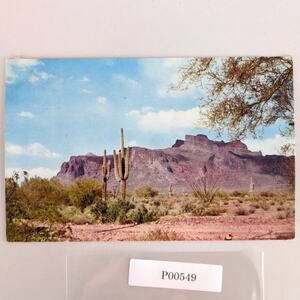 Superstition Mountain Phoenix Arizona 1960s Postcard Tonto National Forest